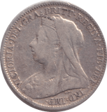 1899 SIXPENCE ( GF ) - SIXPENCE - Cambridgeshire Coins