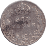 1899 SIXPENCE ( GF ) - SIXPENCE - Cambridgeshire Coins