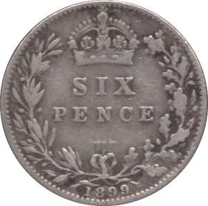 1899 SIXPENCE ( GF ) - SIXPENCE - Cambridgeshire Coins