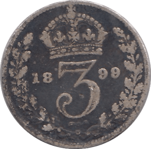 1899 THREEPENCE ( FINE ) - THREEPENCE - Cambridgeshire Coins