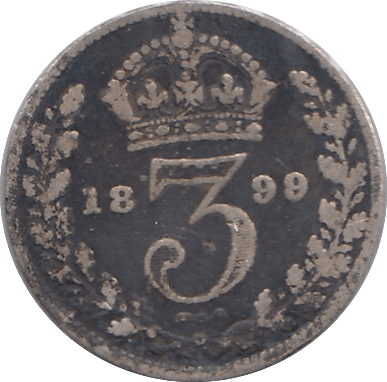 1899 THREEPENCE ( FINE ) - THREEPENCE - Cambridgeshire Coins