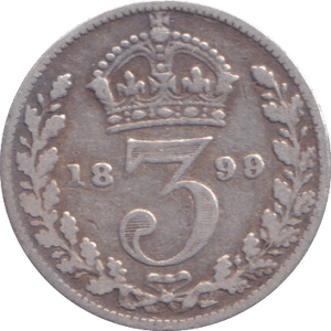 1899 THREEPENCE ( FINE ) - THREEPENCE - Cambridgeshire Coins