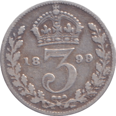 1899 THREEPENCE ( FINE ) - THREEPENCE - Cambridgeshire Coins