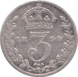 1899 THREEPENCE ( FINE ) - THREEPENCE - Cambridgeshire Coins
