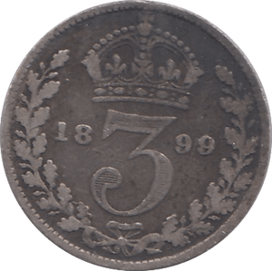 1899 THREEPENCE ( FINE ) - THREEPENCE - Cambridgeshire Coins