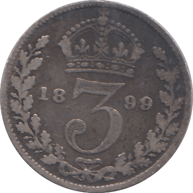1899 THREEPENCE ( FINE ) - THREEPENCE - Cambridgeshire Coins