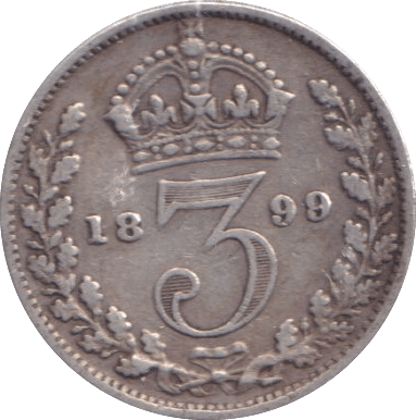 1899 THREEPENCE ( FINE ) - Threepence - Cambridgeshire Coins