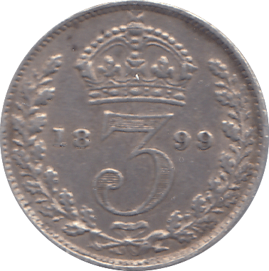 1899 THREEPENCE ( VF ) - THREEPENCE - Cambridgeshire Coins