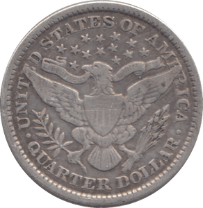 1899 USA QUARTER DOLLAR - SILVER WORLD COINS - Cambridgeshire Coins