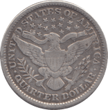 1899 USA QUARTER DOLLAR - SILVER WORLD COINS - Cambridgeshire Coins