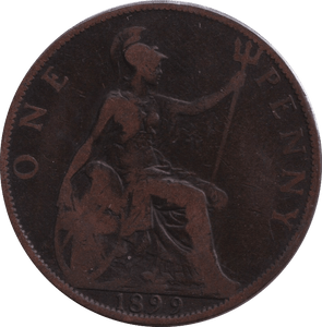 1899 WIDE SPACED PENNY ( FINE ) - PENNY - Cambridgeshire Coins