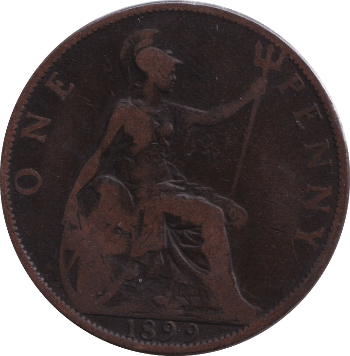 1899 WIDE SPACED PENNY ( FINE ) - PENNY - Cambridgeshire Coins