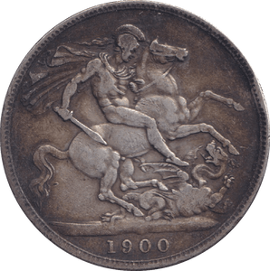 1900 CROWN ( FINE ) - CROWN - Cambridgeshire Coins