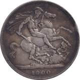 1900 CROWN ( FINE ) - CROWN - Cambridgeshire Coins