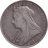 1900 CROWN ( FINE ) - CROWN - Cambridgeshire Coins