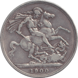1900 CROWN ( FINE ) - CROWN - Cambridgeshire Coins
