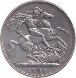 1900 CROWN ( FINE ) - CROWN - Cambridgeshire Coins