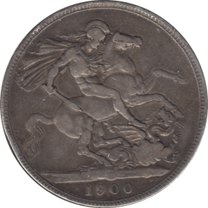 1900 CROWN ( FINE ) - CROWN - Cambridgeshire Coins