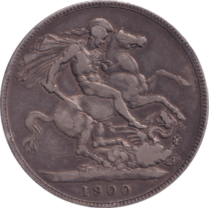 1900 CROWN ( FINE ) - CROWN - Cambridgeshire Coins