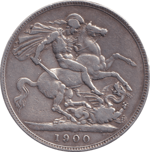 1900 CROWN ( FINE ) - CROWN - Cambridgeshire Coins