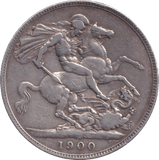 1900 CROWN ( FINE ) - CROWN - Cambridgeshire Coins