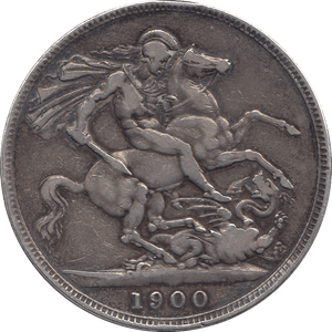 1900 CROWN ( FINE ) - CROWN - Cambridgeshire Coins
