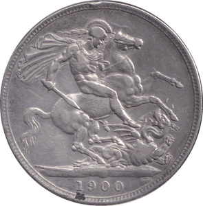 1900 CROWN ( FINE ) - CROWN - Cambridgeshire Coins