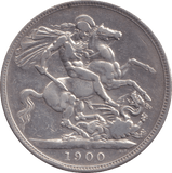 1900 CROWN ( FINE ) - CROWN - Cambridgeshire Coins