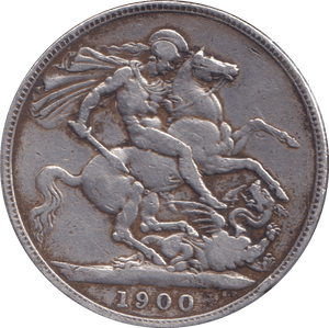 1900 CROWN ( FINE ) - CROWN - Cambridgeshire Coins