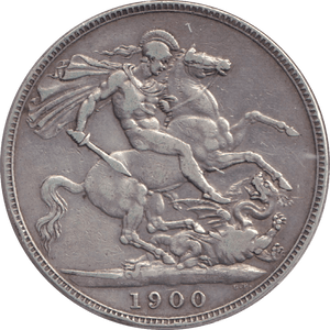 1900 CROWN ( FINE ) - CROWN - Cambridgeshire Coins