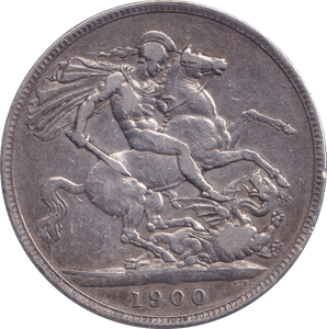 1900 CROWN ( FINE ) - CROWN - Cambridgeshire Coins
