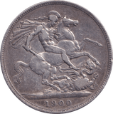 1900 CROWN ( FINE ) - CROWN - Cambridgeshire Coins