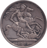 1900 CROWN ( VF ) - CROWN - Cambridgeshire Coins