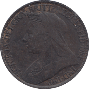 1900 FARTHING ( AUNC ) - FARTHING - Cambridgeshire Coins