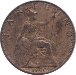1900 FARTHING ( EF ) - Farthing - Cambridgeshire Coins