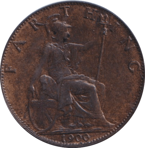 1900 FARTHING ( EF ) - FARTHING - Cambridgeshire Coins