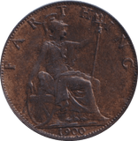 1900 FARTHING ( EF ) - FARTHING - Cambridgeshire Coins