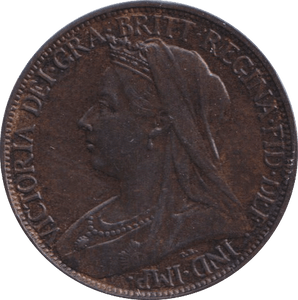 1900 FARTHING ( EF ) - FARTHING - Cambridgeshire Coins