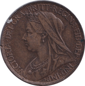 1900 FARTHING ( EF ) - FARTHING - Cambridgeshire Coins