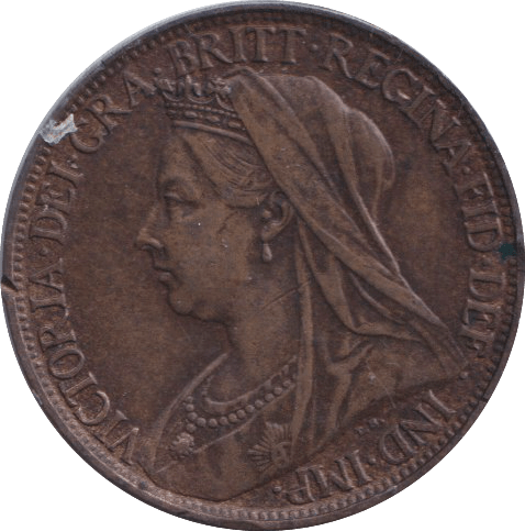 1900 FARTHING ( EF ) - FARTHING - Cambridgeshire Coins