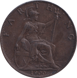 1900 FARTHING ( EF ) - FARTHING - Cambridgeshire Coins