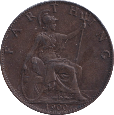 1900 FARTHING ( EF ) - FARTHING - Cambridgeshire Coins