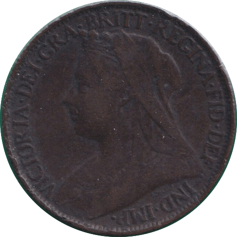 1900 FARTHING ( FINE ) - FARTHING - Cambridgeshire Coins