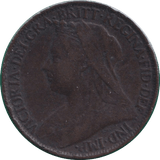 1900 FARTHING ( FINE ) - FARTHING - Cambridgeshire Coins