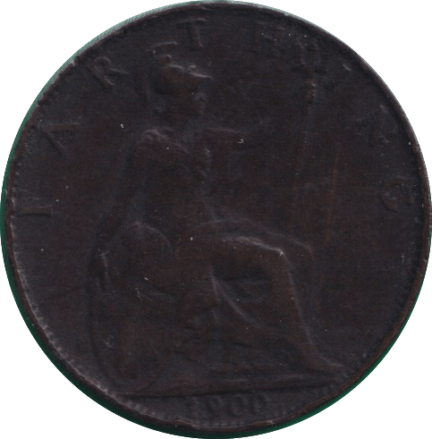 1900 FARTHING ( FINE ) - FARTHING - Cambridgeshire Coins