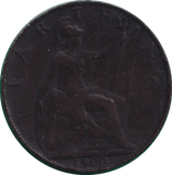 1900 FARTHING ( FINE ) - FARTHING - Cambridgeshire Coins