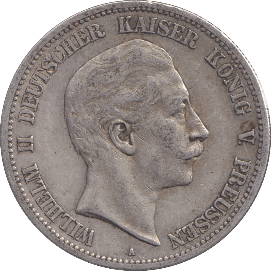 1900 FIVE MARK BERLIN A - SILVER WORLD COINS - Cambridgeshire Coins