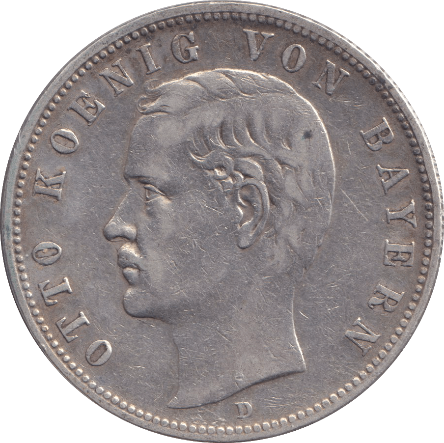 1900 FIVE MARK MUNICH D - SILVER WORLD COINS - Cambridgeshire Coins