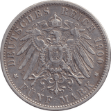 1900 FIVE MARK MUNICH D - SILVER WORLD COINS - Cambridgeshire Coins