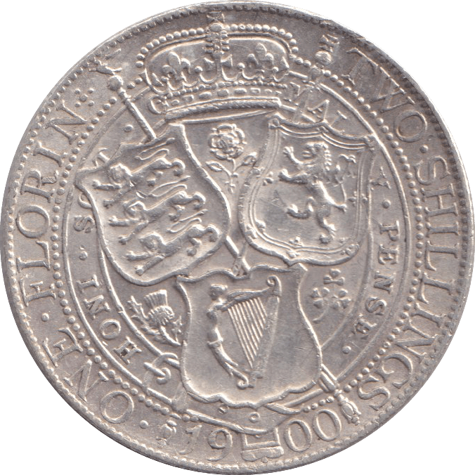 1900 FLORIN ( EF ) - FLORIN - Cambridgeshire Coins